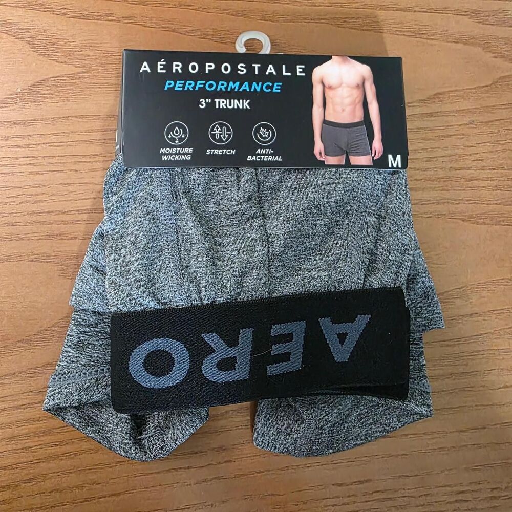 Aeropostale Men's Grey and Black Shorts